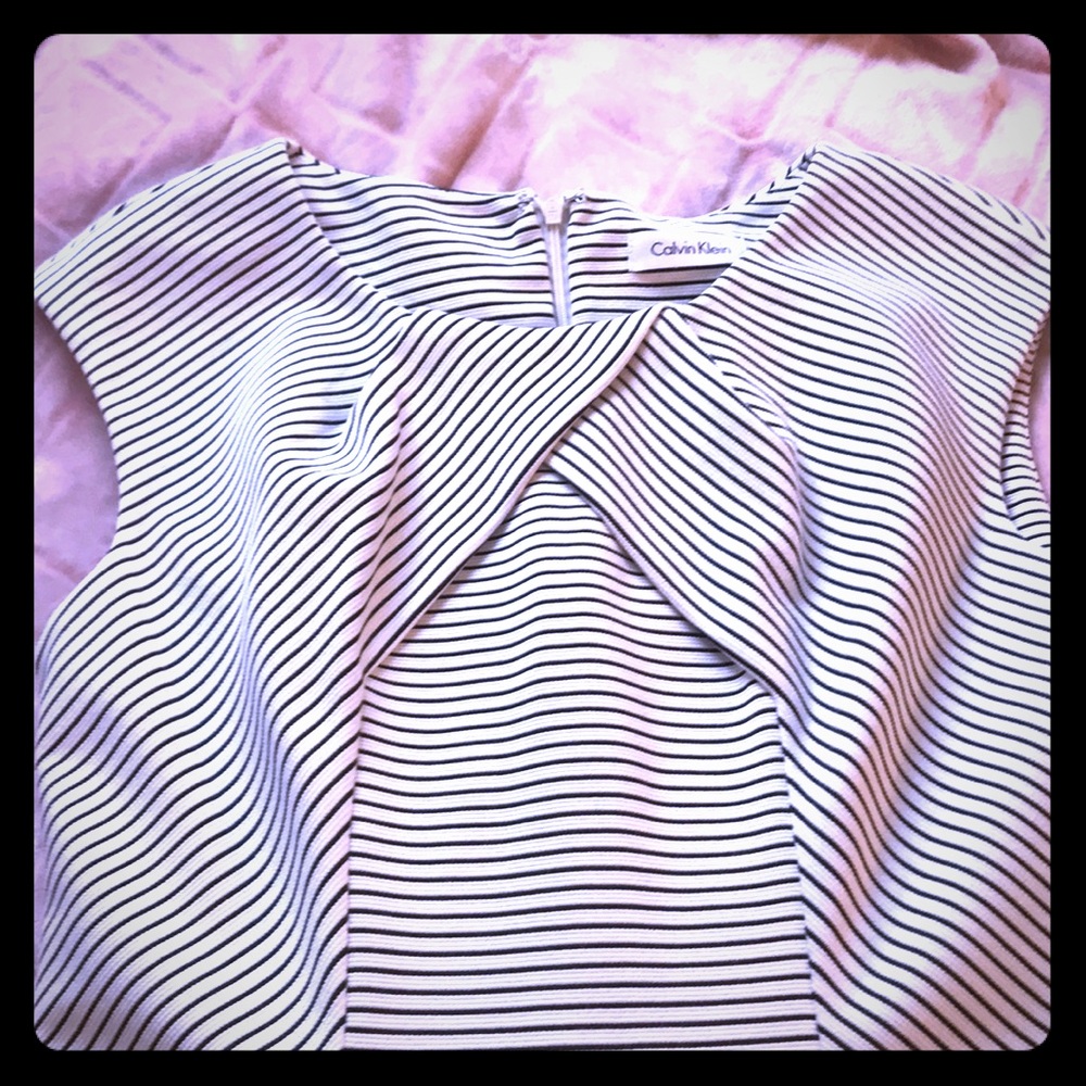 Calvin Klein stripped professional dress